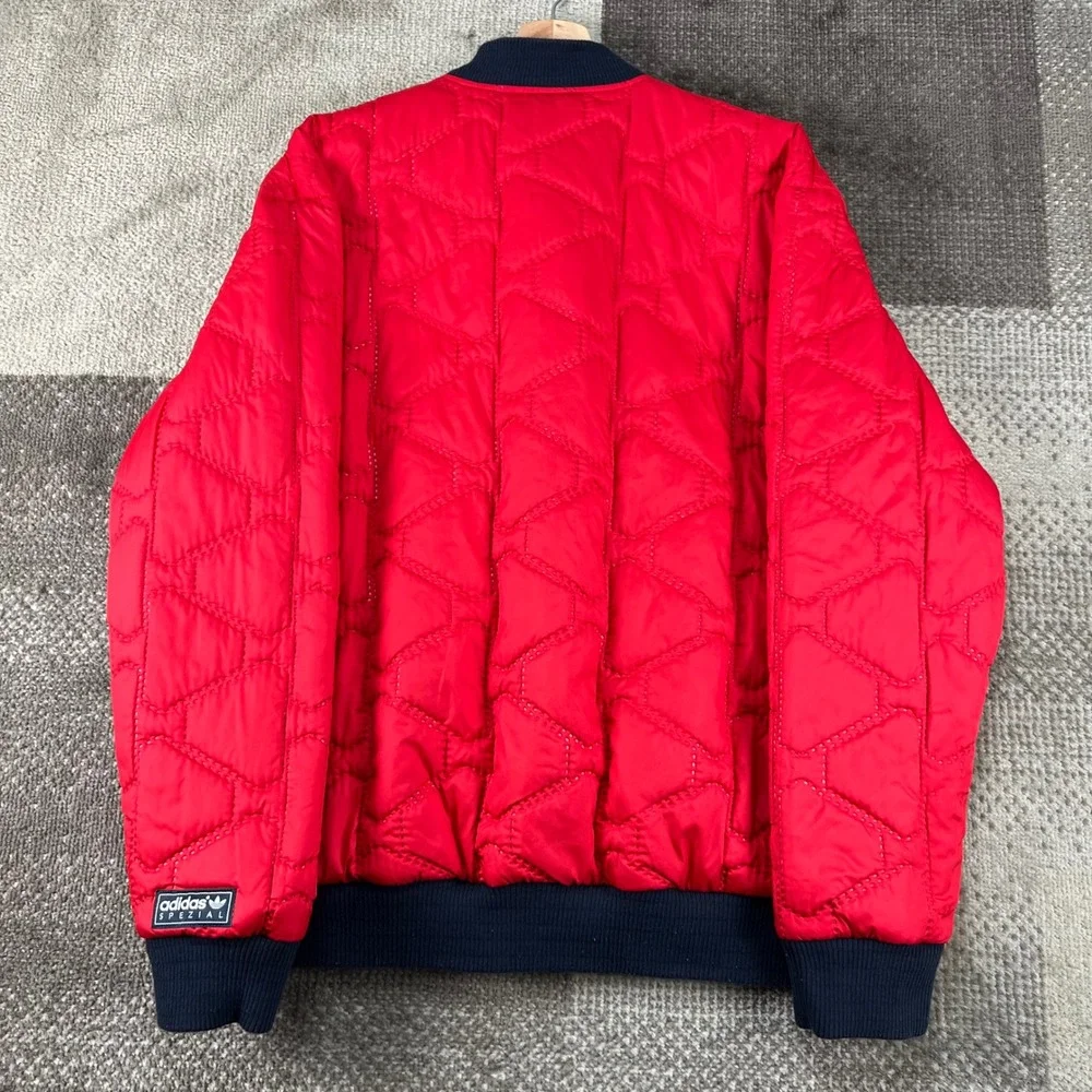 Adidas Spezial Mens Medium Navy Blue‎ Full Zip Bomber Jacket Sample CD2453